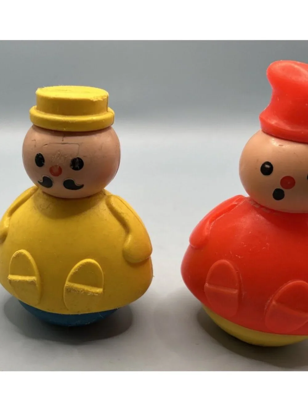 Vintage 1970 Fisher  Price Roly Poly Men Missing Tub